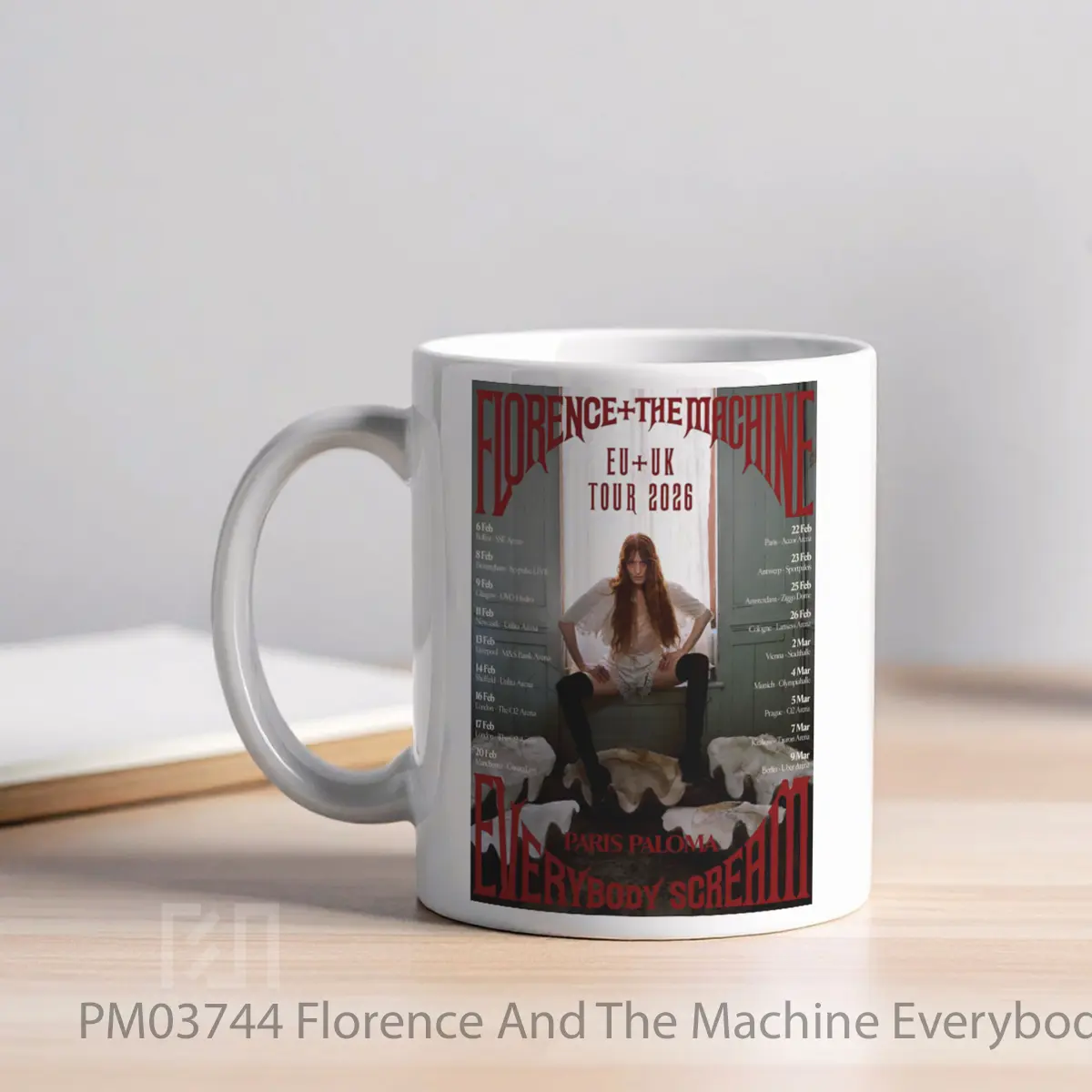 Mug Florence And The Machine Everybody Scream Uk Tour 2026 MPM03744 - All-side / Desain