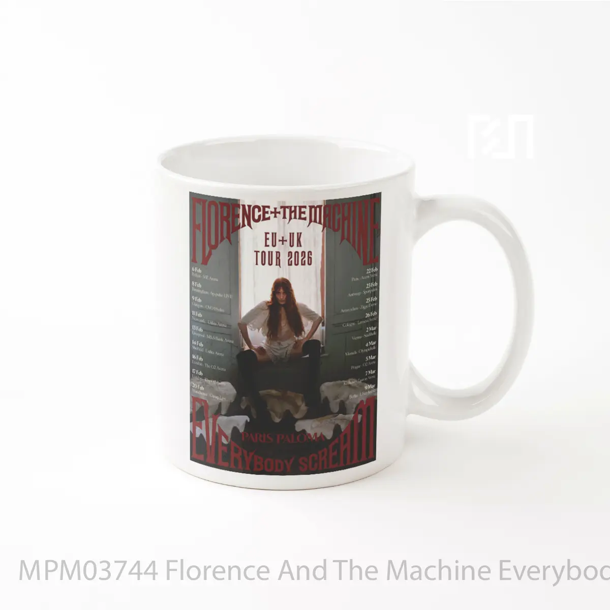 Mug Florence And The Machine Everybody Scream Uk Tour 2026 MPM03744