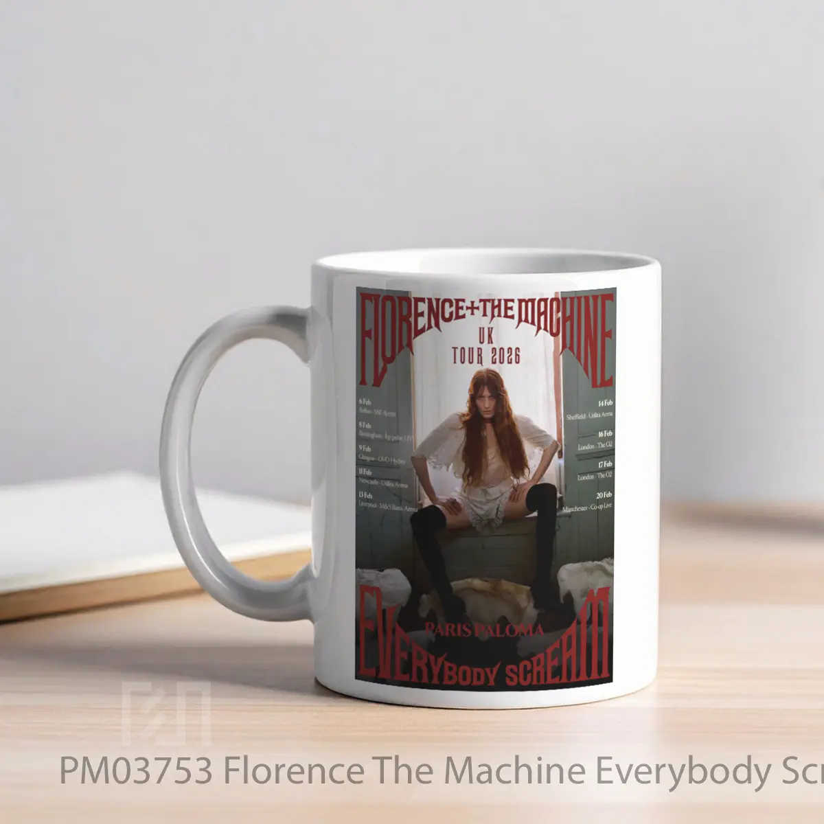 Mug Florence The Machine Everybody Scream 2026 Uk Arena Tour Varian 1 MPM03753 - All-side / Desain