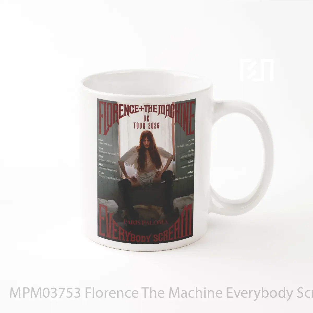 Mug Florence The Machine Everybody Scream 2026 Uk Arena Tour Varian 1 MPM03753