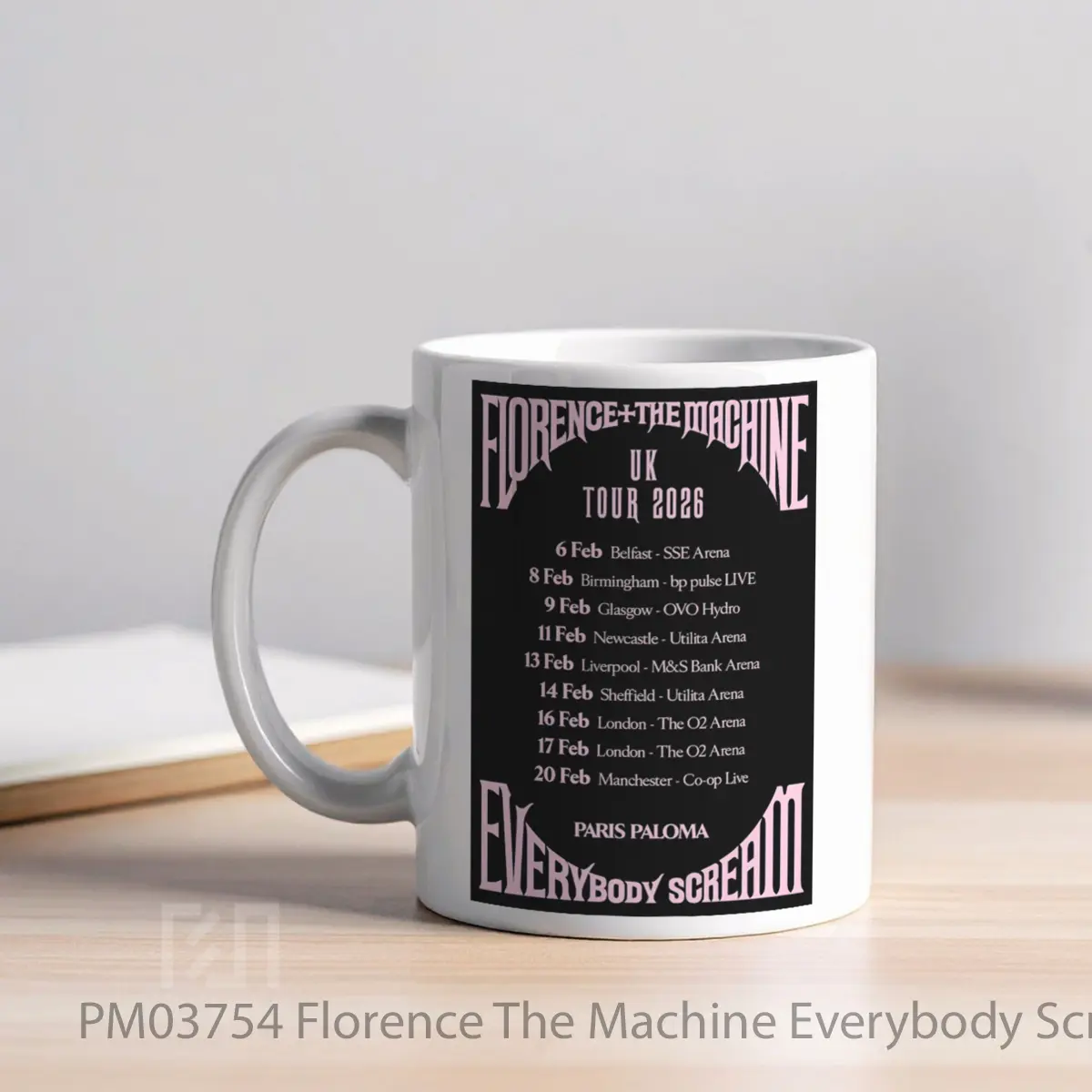 Mug Florence The Machine Everybody Scream 2026 Uk Arena Tour Varian 2 MPM03754 - All-side / Desain