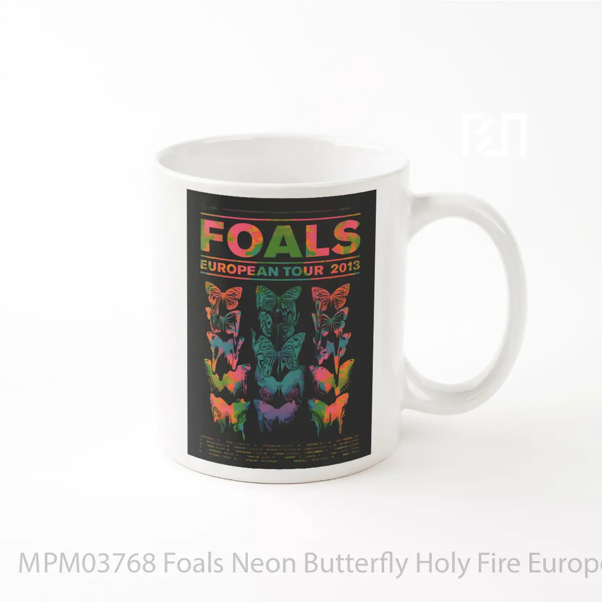 Mug Foals Neon Butterfly Holy Fire European Tour 2013 MPM03768