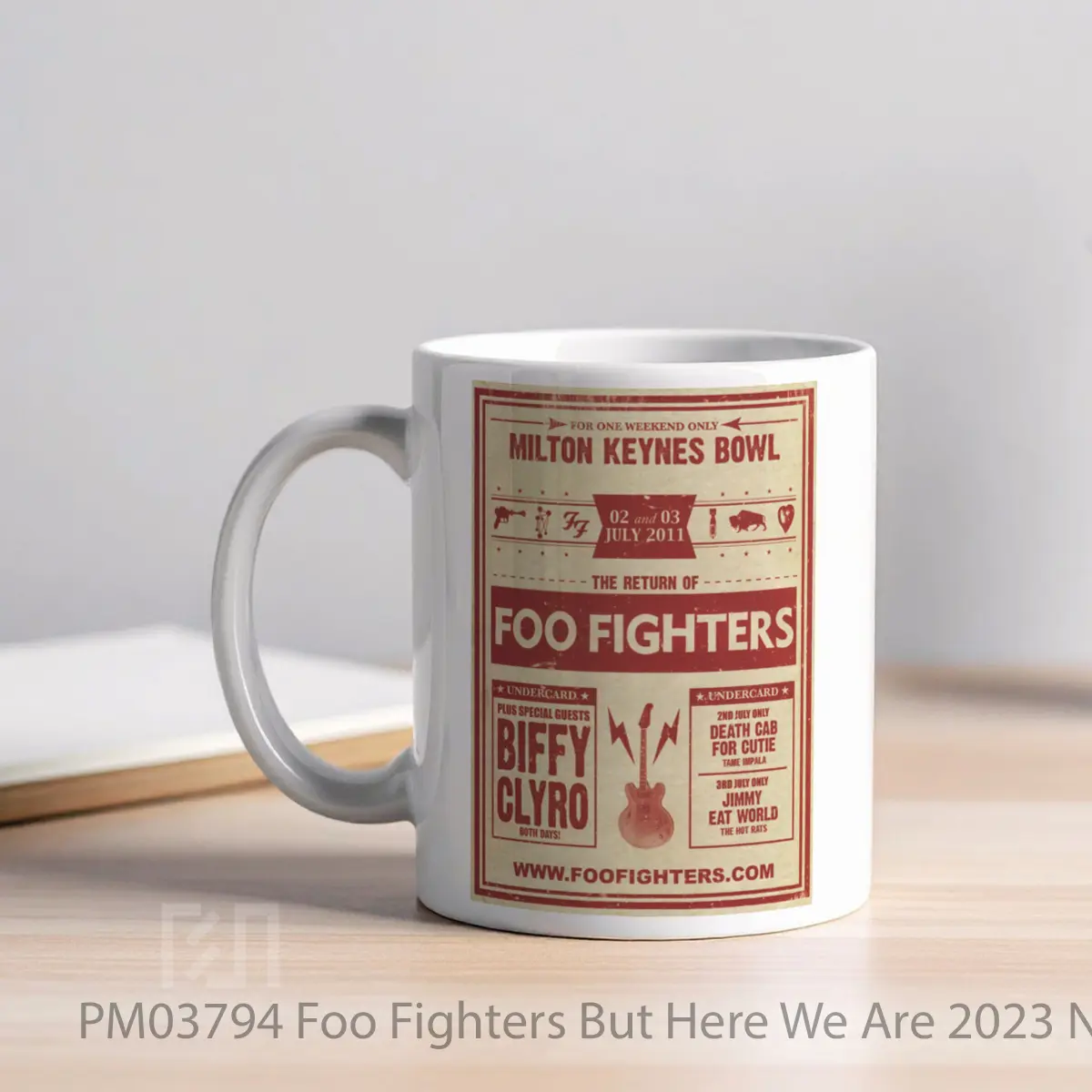 Mug Foo Fighters But Here We Are 2023 North American T MPM03794 - All-side / Desain
