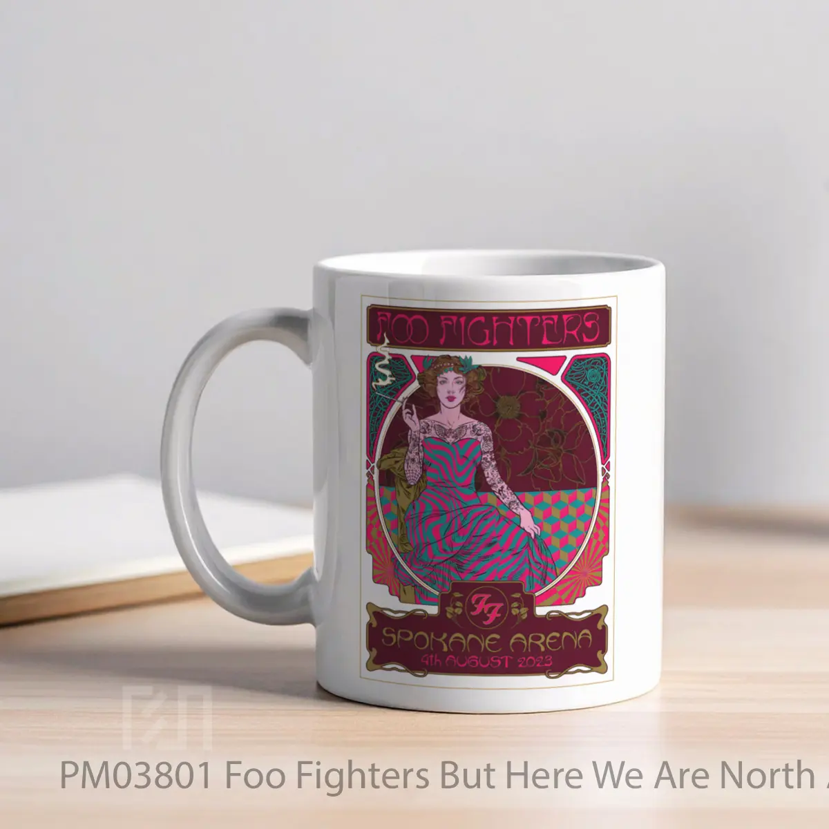Mug Foo Fighters But Here We Are North American Tour 2023 Spokane Wa Spokane Arena MPM03801 - All-side / Desain