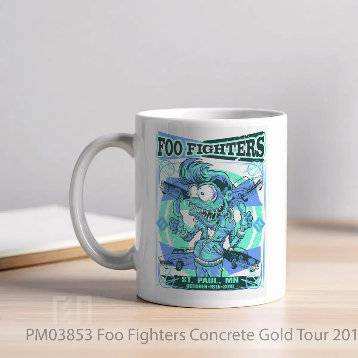 Mug Foo Fighters Concrete Gold Tour 2018 Xcel Energy Center MPM03853 - Tampak Tengah