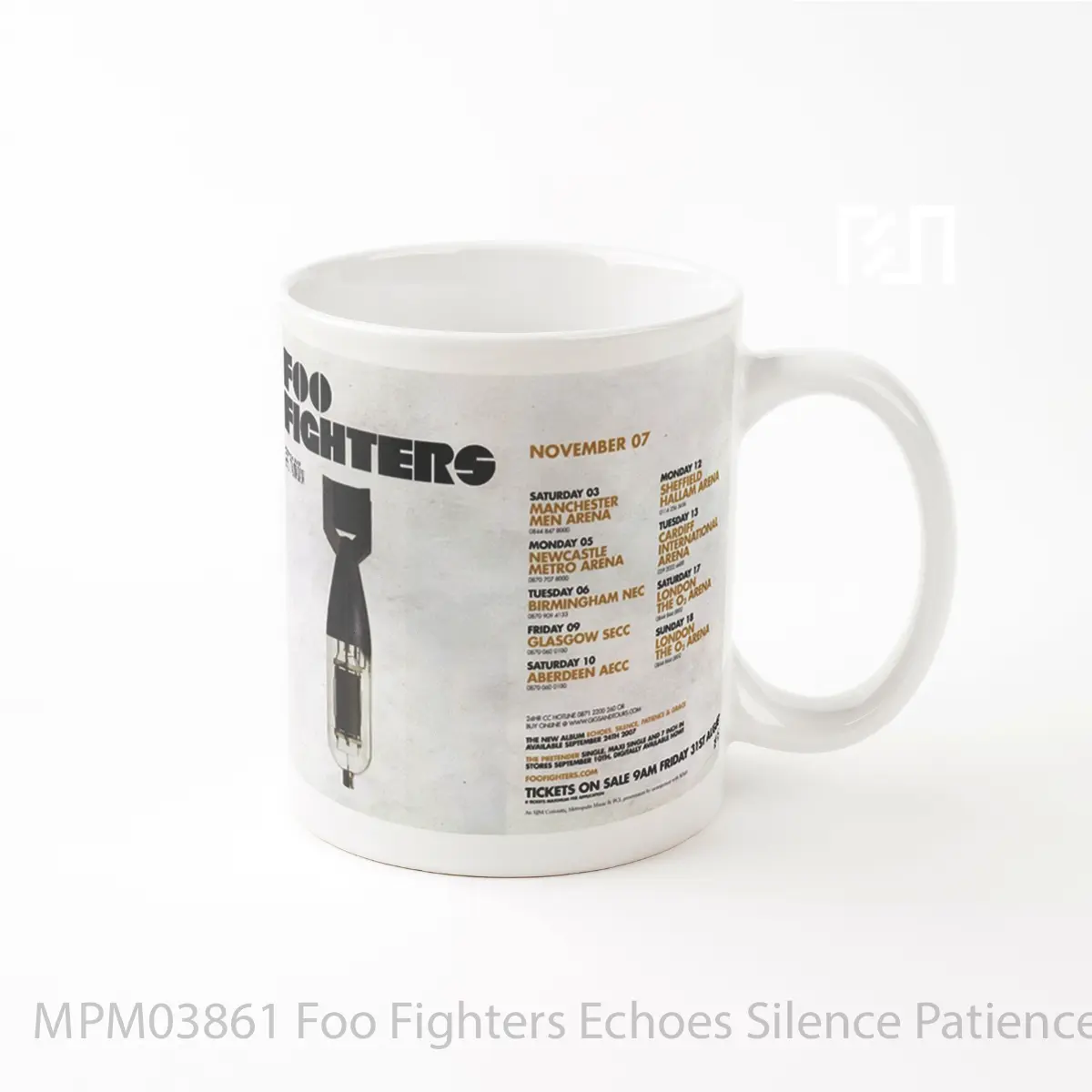 Mug Foo Fighters Echoes Silence Patience And Grace Uk Tour 2007 MPM03861