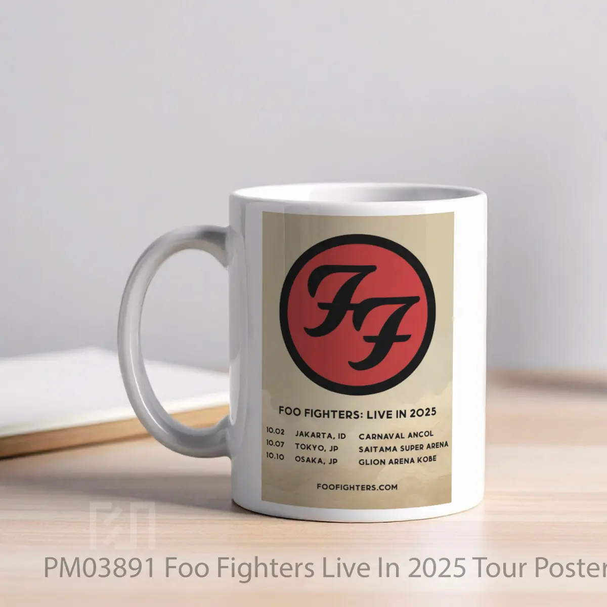 Mug Foo Fighters Live In 2025 Tour MPM03891 - All-side / Desain