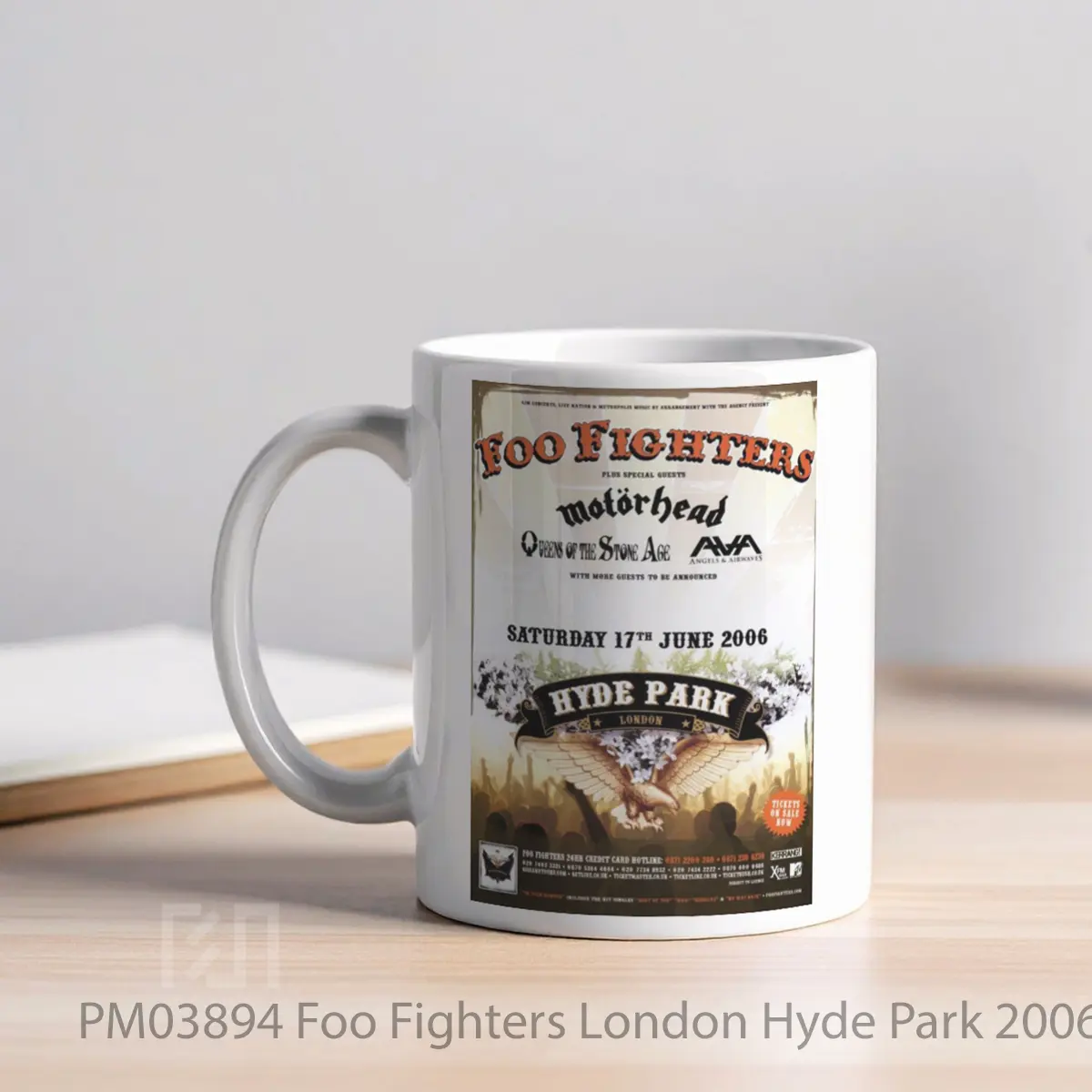 Mug Foo Fighters London Hyde Park 2006 MPM03894 - All-side / Desain