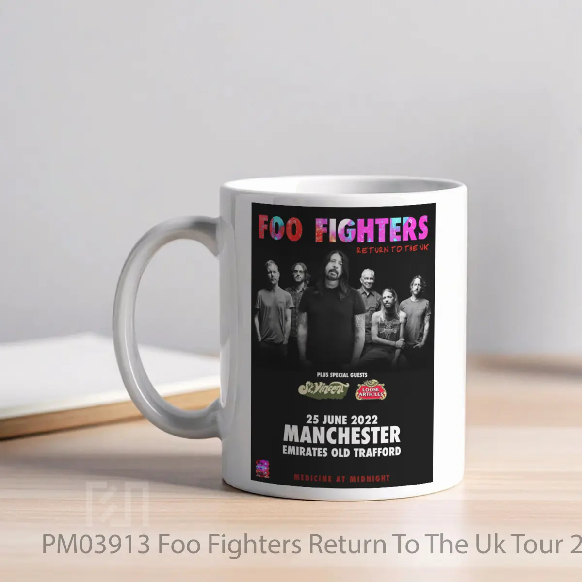 Mug Foo Fighters Return To The Uk Tour 2022 Manchester MPM03913 - All-side / Desain