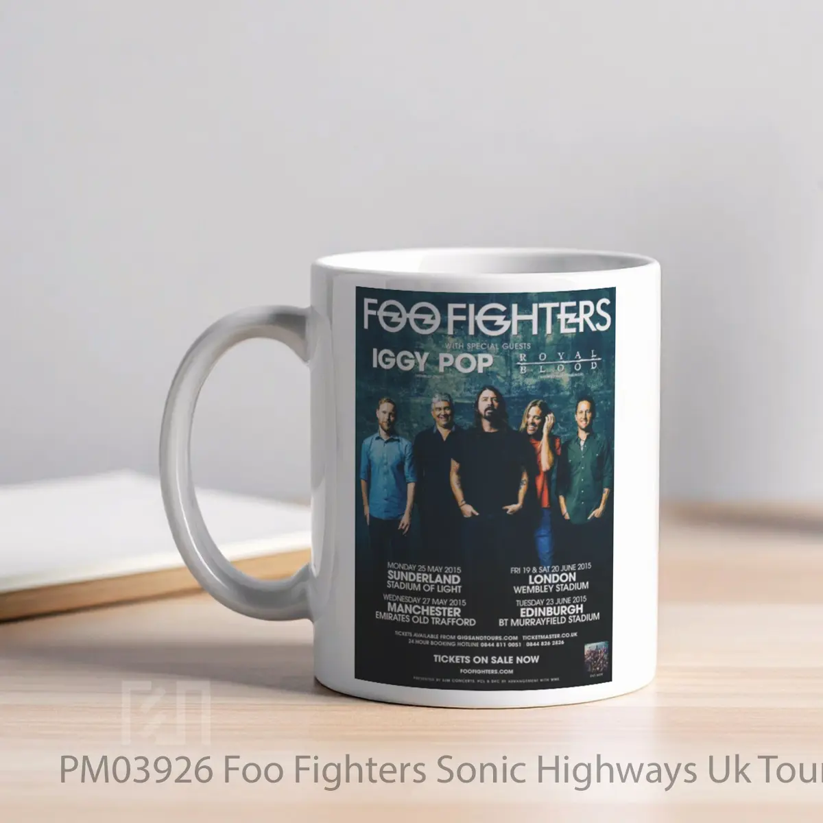 Mug Foo Fighters Sonic Highways Uk Tour 2015 MPM03926 - All-side / Desain