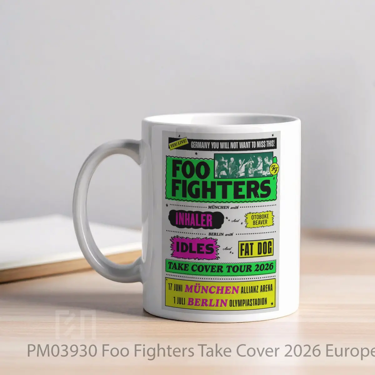 Mug Foo Fighters Take Cover 2026 Europe Uk Tour MPM03930 - All-side / Desain