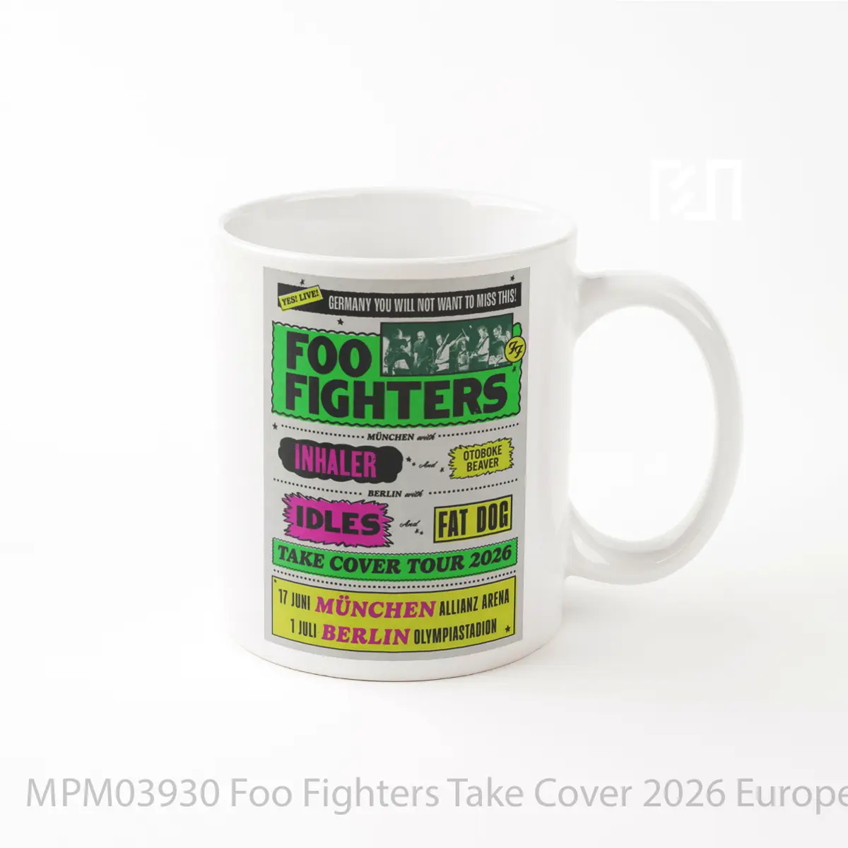 Mug Foo Fighters Take Cover 2026 Europe Uk Tour MPM03930