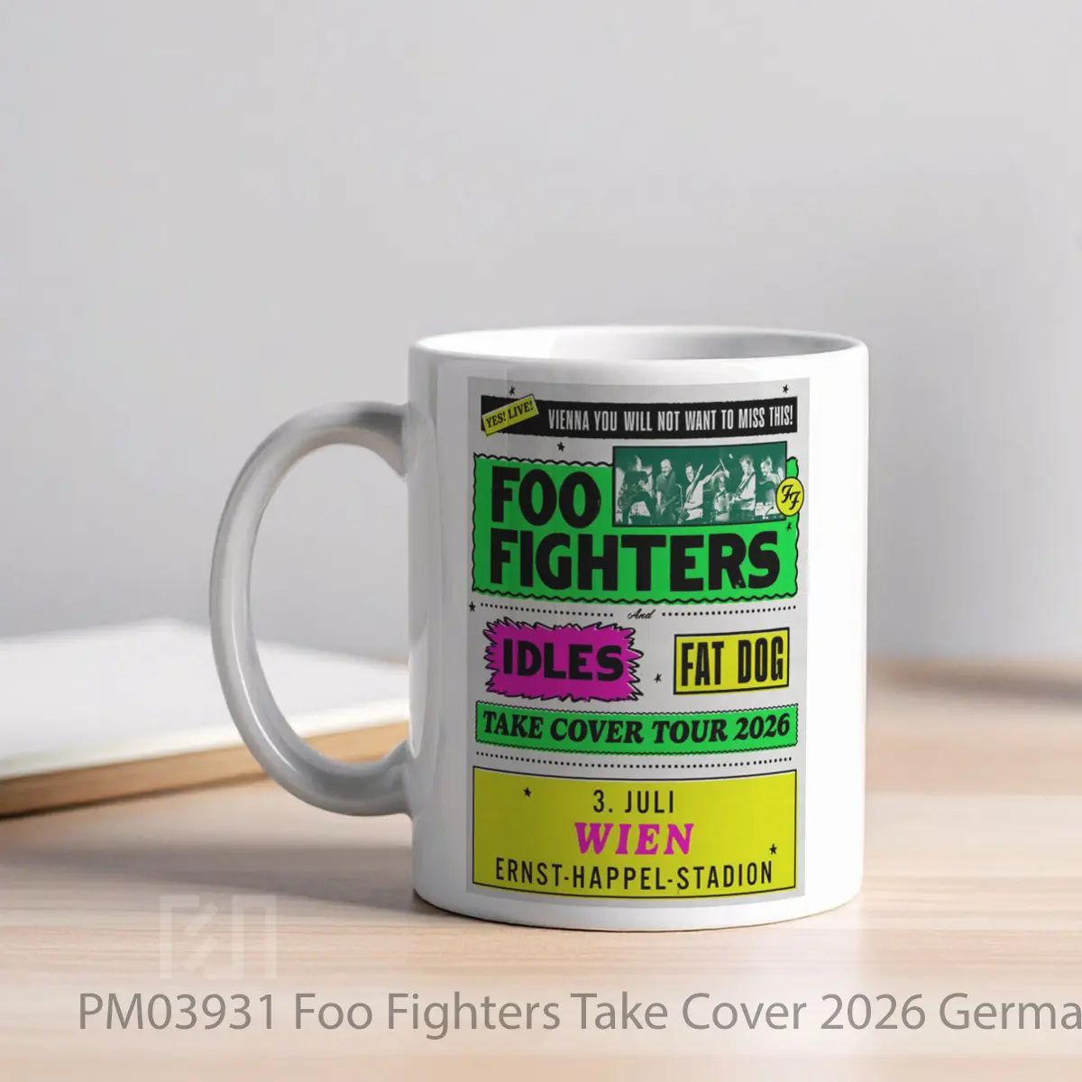 Mug Foo Fighters Take Cover 2026 Germany Tour Munich MPM03931 - All-side / Desain