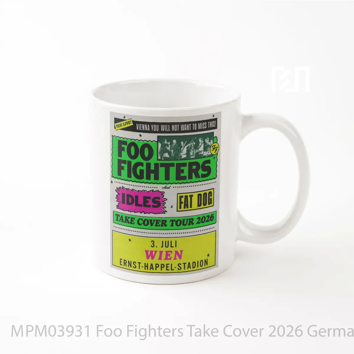 Mug Foo Fighters Take Cover 2026 Germany Tour Munich MPM03931