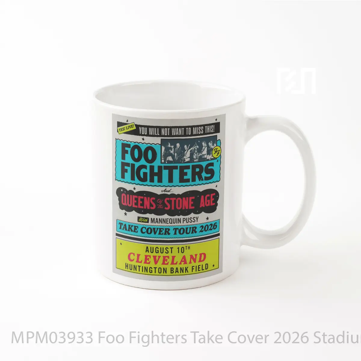 Mug Foo Fighters Take Cover 2026 Stadium Tour Cleveland MPM03933