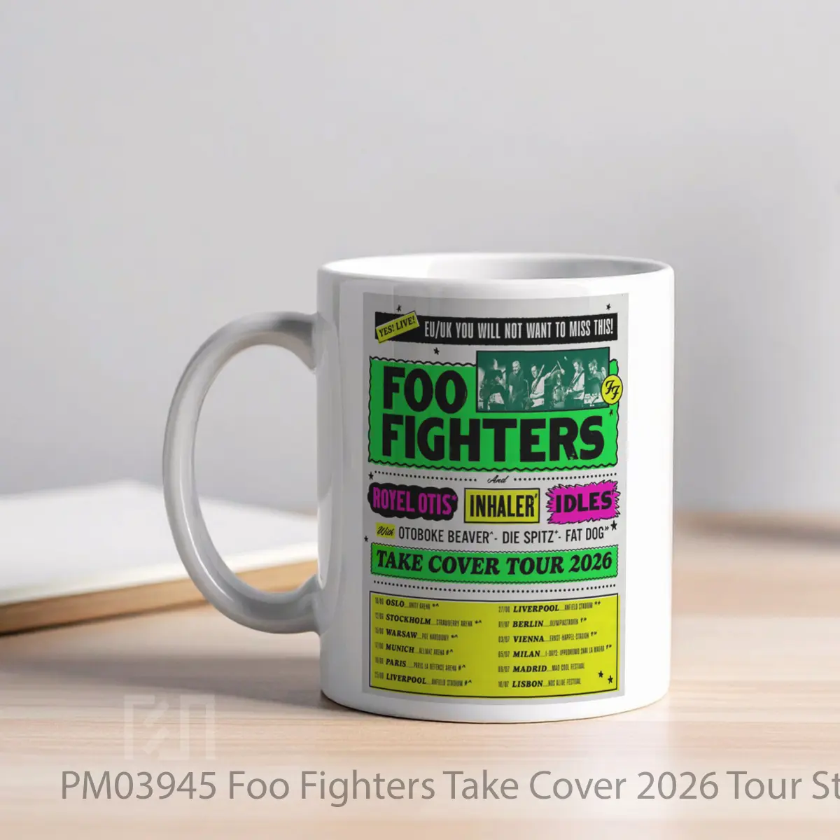Mug Foo Fighters Take Cover 2026 Tour Stockholm MPM03945 - All-side / Desain