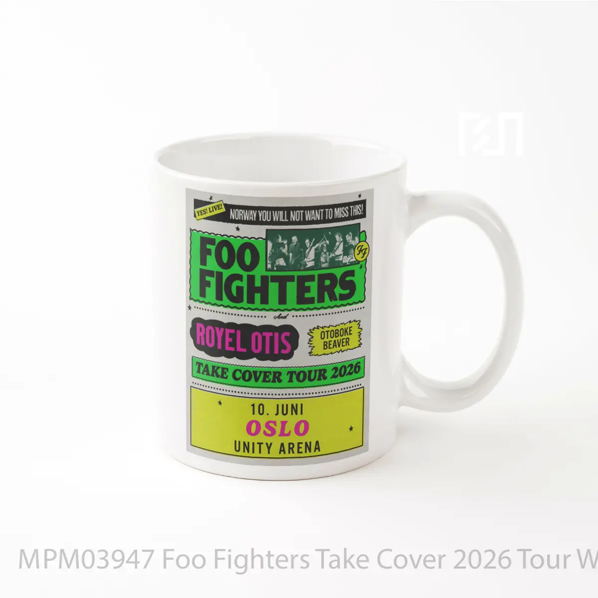 Mug Foo Fighters Take Cover 2026 Tour Warsaw MPM03947