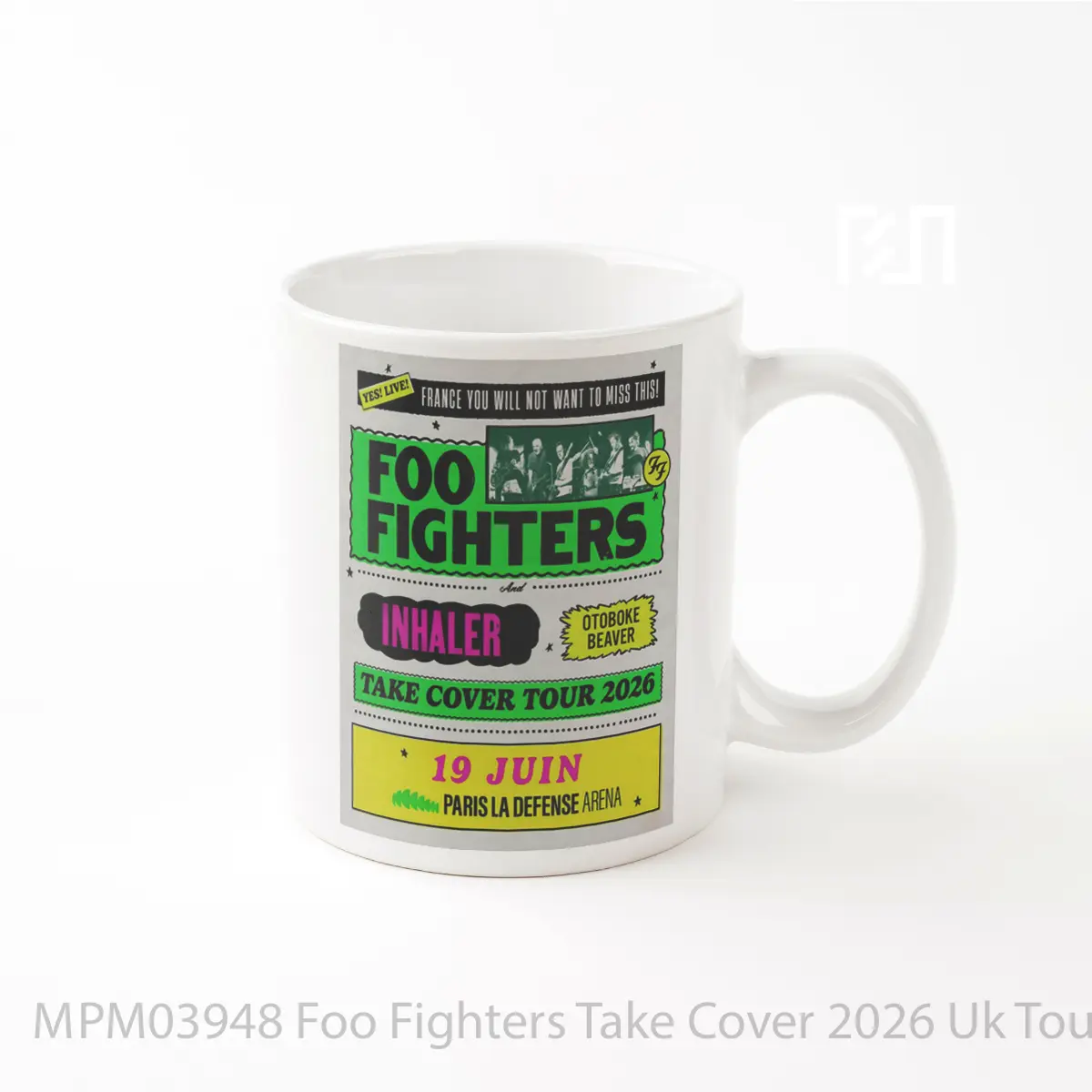 Mug Foo Fighters Take Cover 2026 Uk Tour Paris La D Fense MPM03948