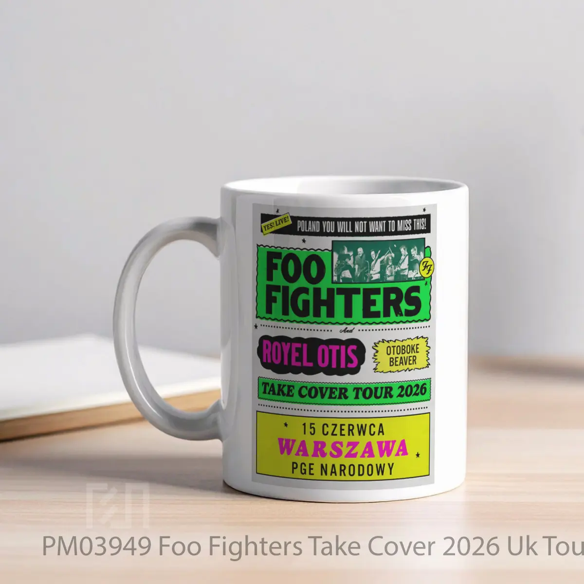 Mug Foo Fighters Take Cover 2026 Uk Tour Paris MPM03949 - All-side / Desain