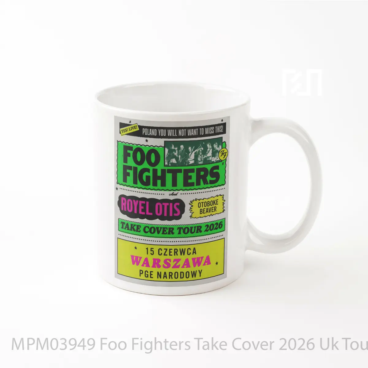 Mug Foo Fighters Take Cover 2026 Uk Tour Paris MPM03949