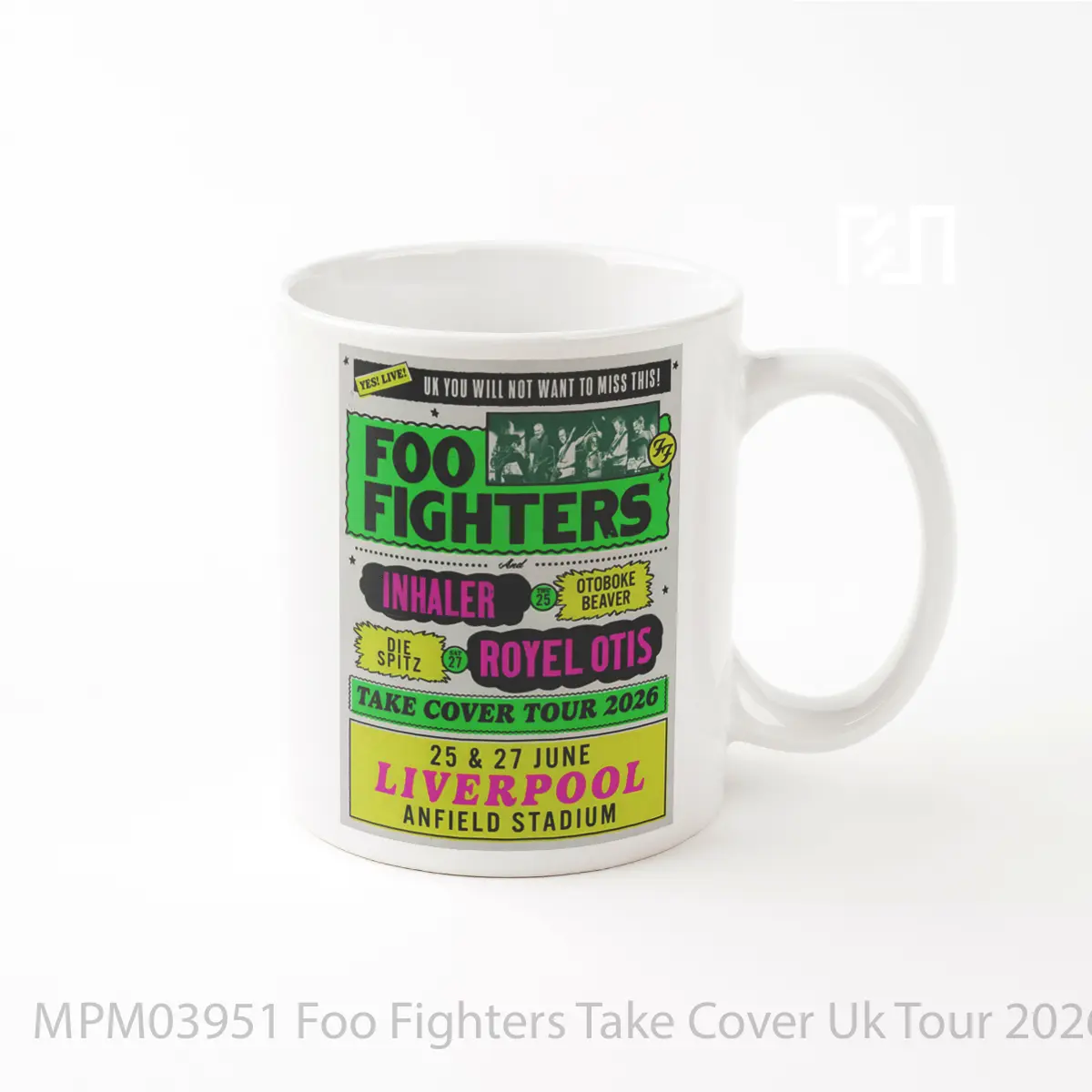 Mug Foo Fighters Take Cover Uk Tour 2026 Liverpool Anfield MPM03951