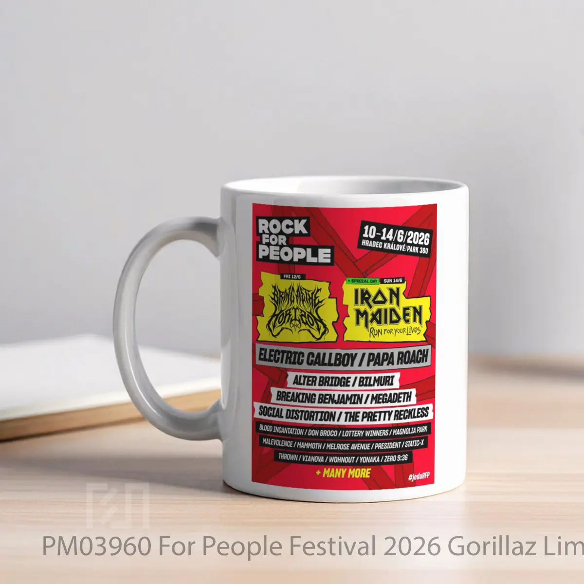 Mug For People Festival 2026 Gorillaz Limp Bizkit Bring Me The Horizon MPM03960 - All-side / Desain