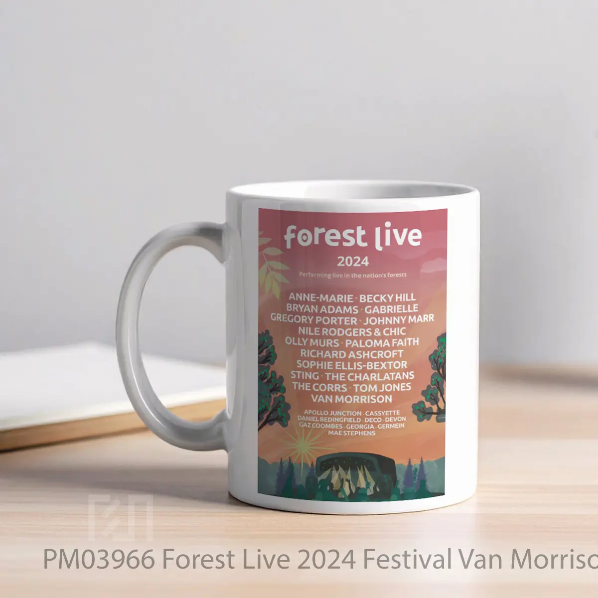 Mug Forest Live 2024 Festival Van Morrison MPM03966 - All-side / Desain