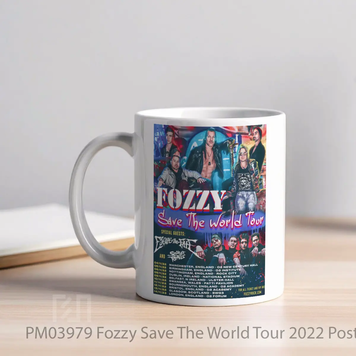 Mug Fozzy Save The World Tour 2022 MPM03979 - All-side / Desain