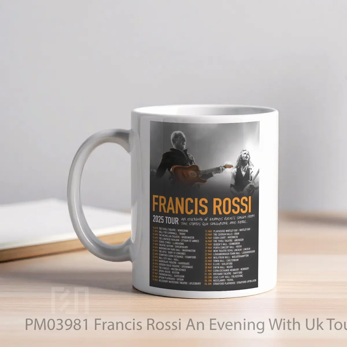Mug Francis Rossi An Evening With Uk Tour 2025 MPM03981 - All-side / Desain