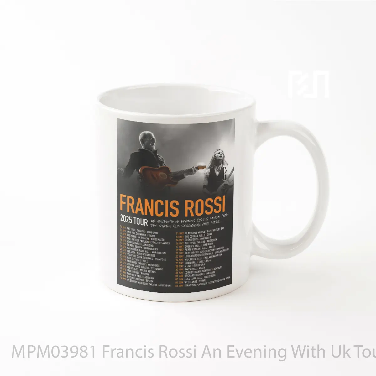 Mug Francis Rossi An Evening With Uk Tour 2025 MPM03981