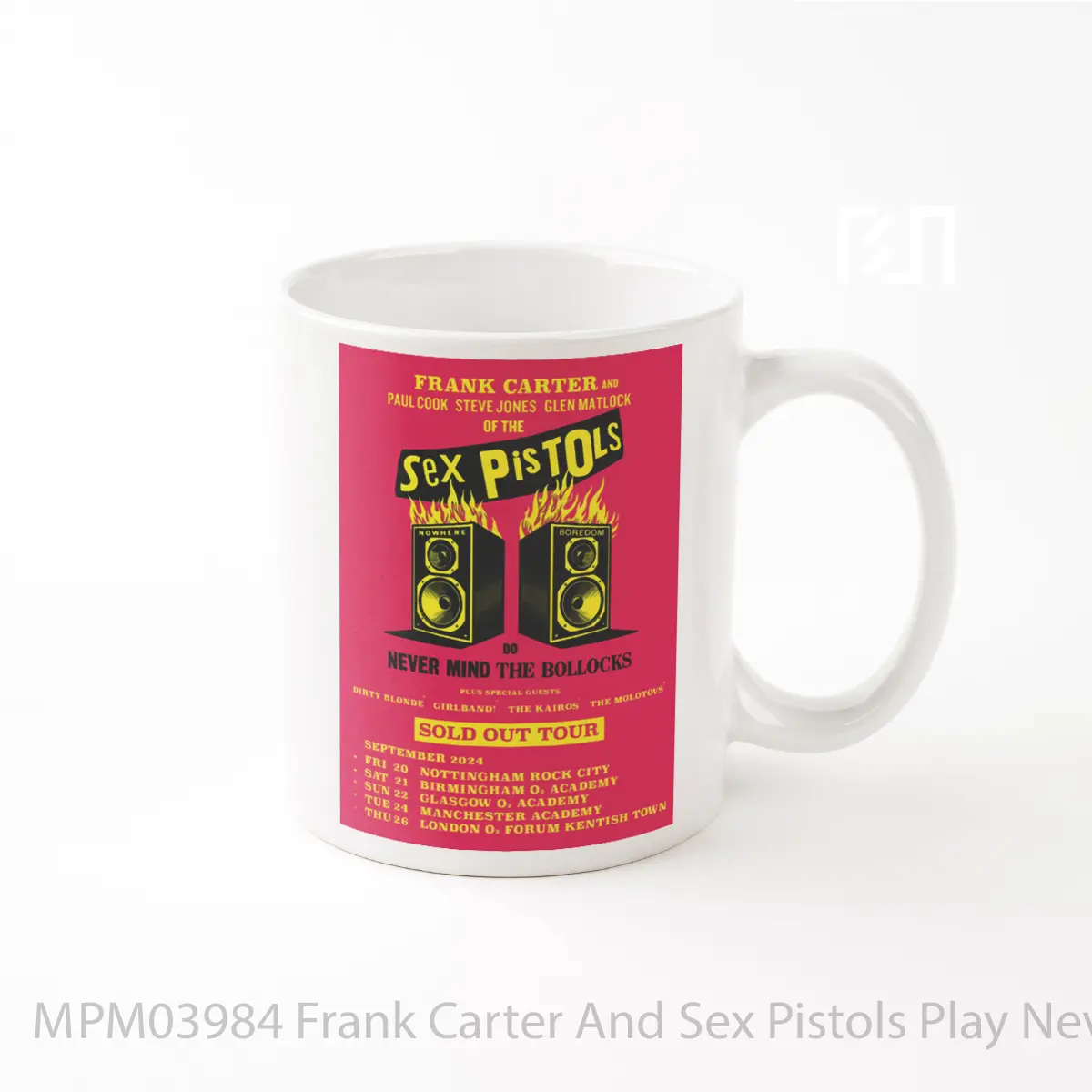 Mug Frank Carter And Sex Pistols Play Never Mind The Bollocks Tour MPM03984