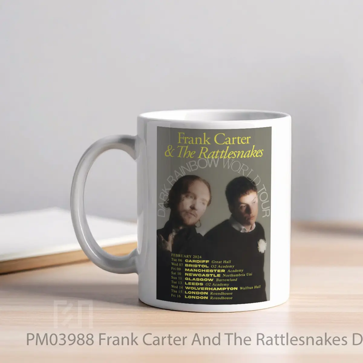 Mug Frank Carter And The Rattlesnakes Dark Rainbow Uk Tour 2024 MPM03988 - All-side / Desain