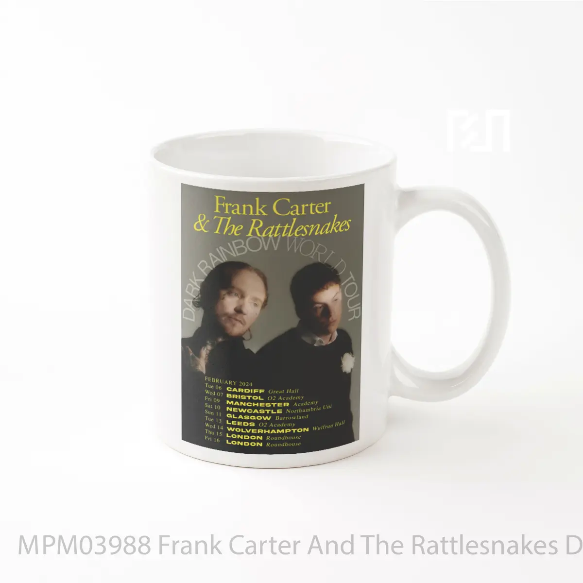 Mug Frank Carter And The Rattlesnakes Dark Rainbow Uk Tour 2024 MPM03988