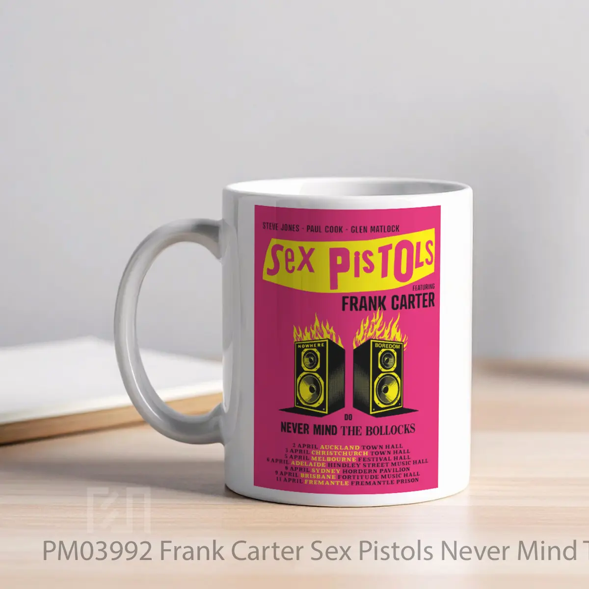 Mug Frank Carter Sex Pistols Never Mind The Bollocks Nz Australia 2025 MPM03992 - All-side / Desain