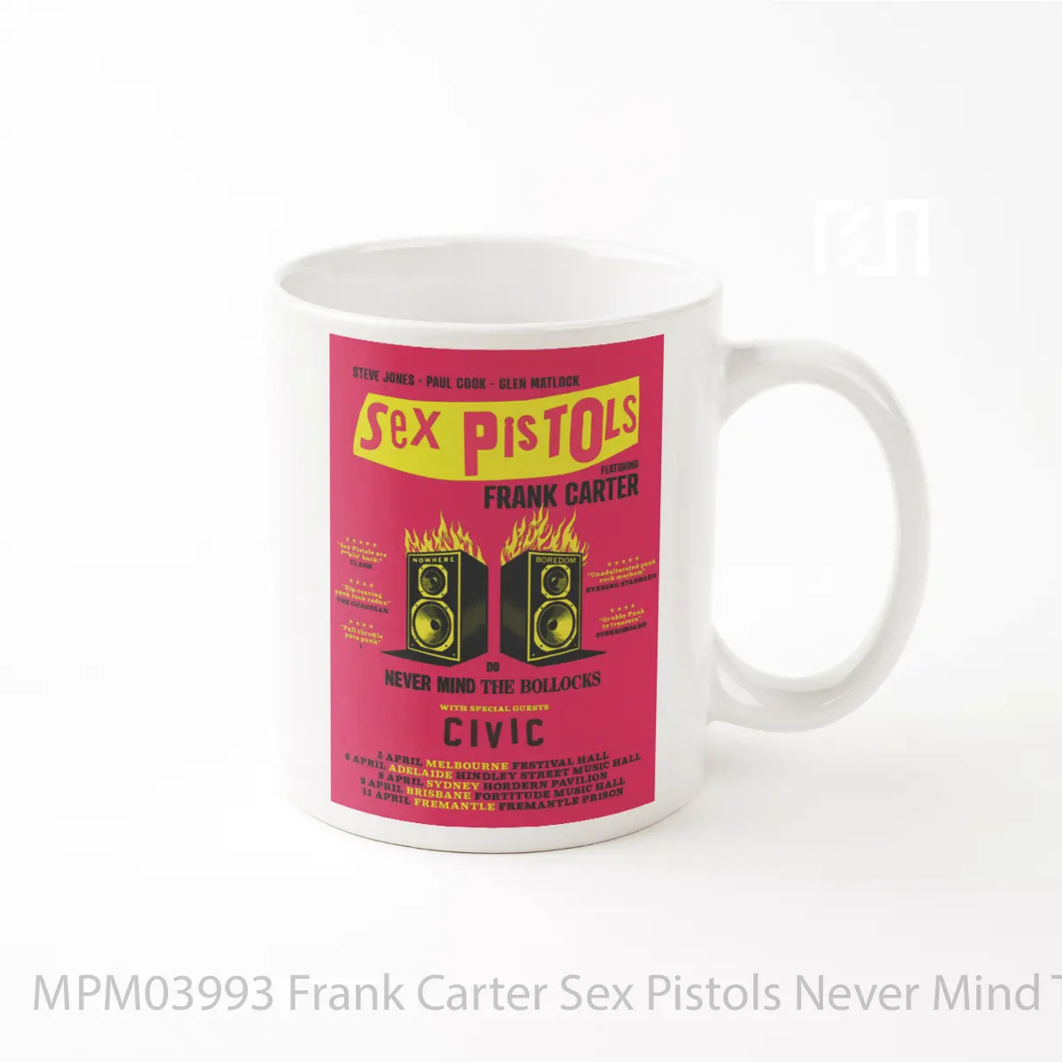 Mug Frank Carter Sex Pistols Never Mind The Bollocks Uk Tour 2025 MPM03993