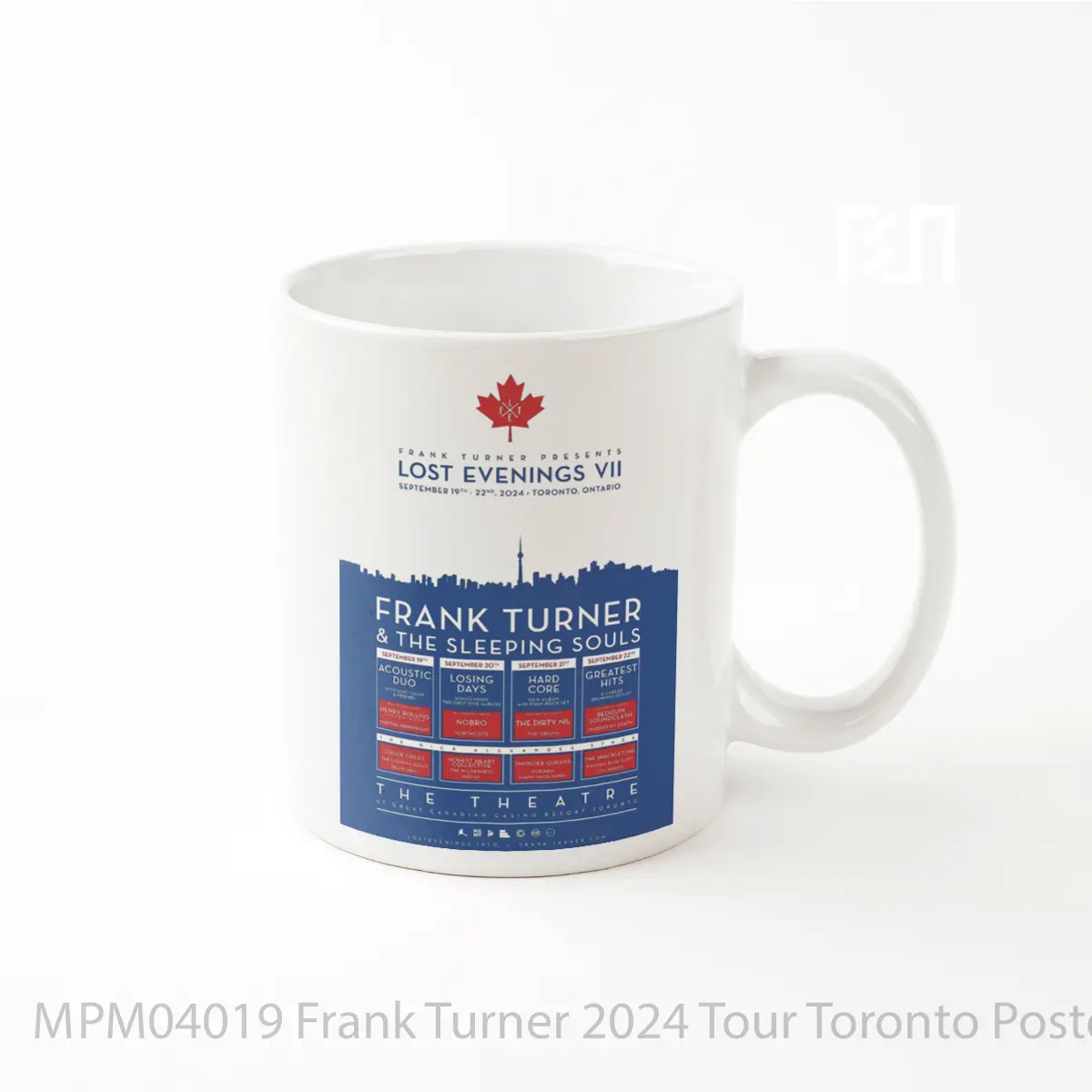 Mug Frank Turner 2024 Tour Toronto MPM04019