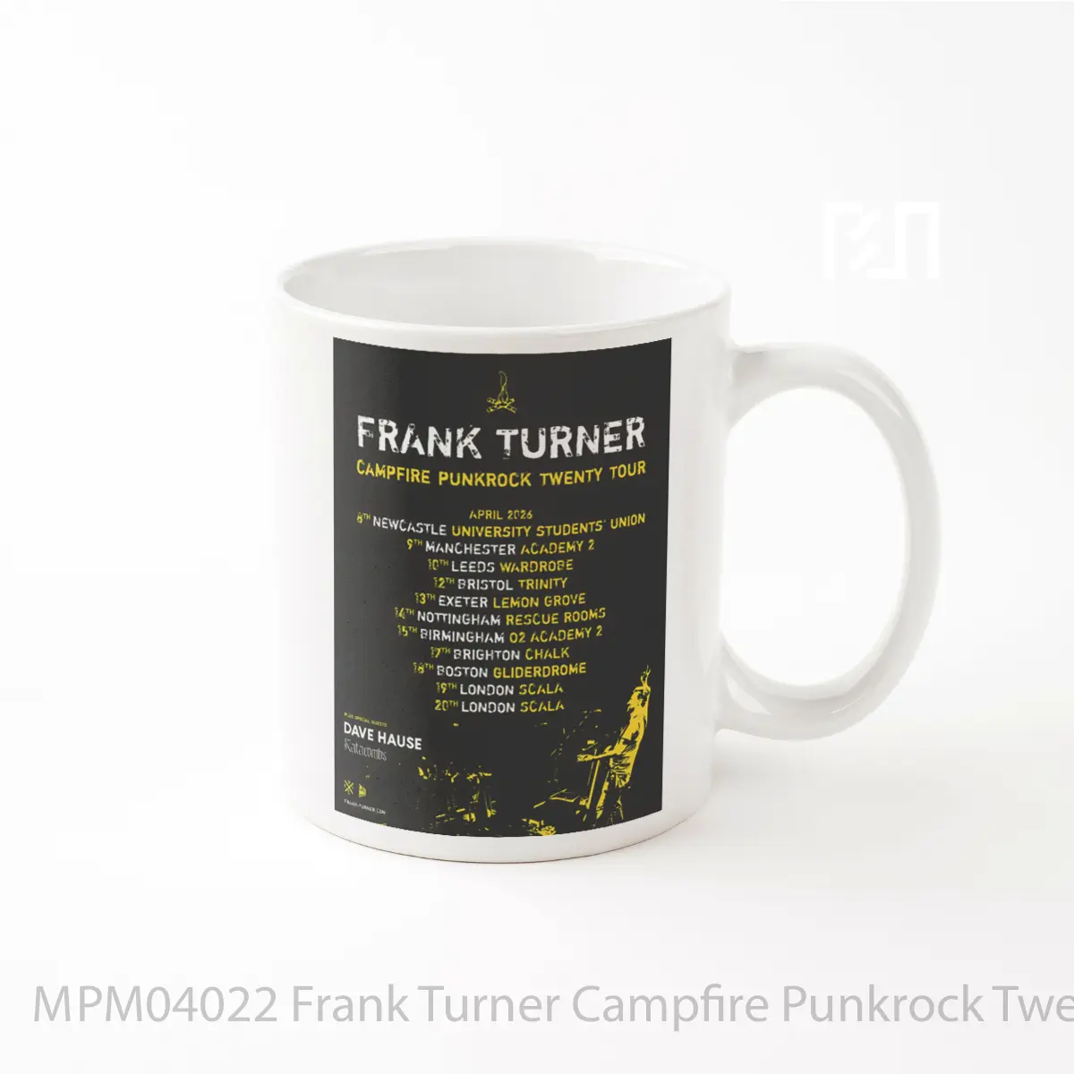 Mug Frank Turner Campfire Punkrock Twenty 2026 Uk Tour MPM04022