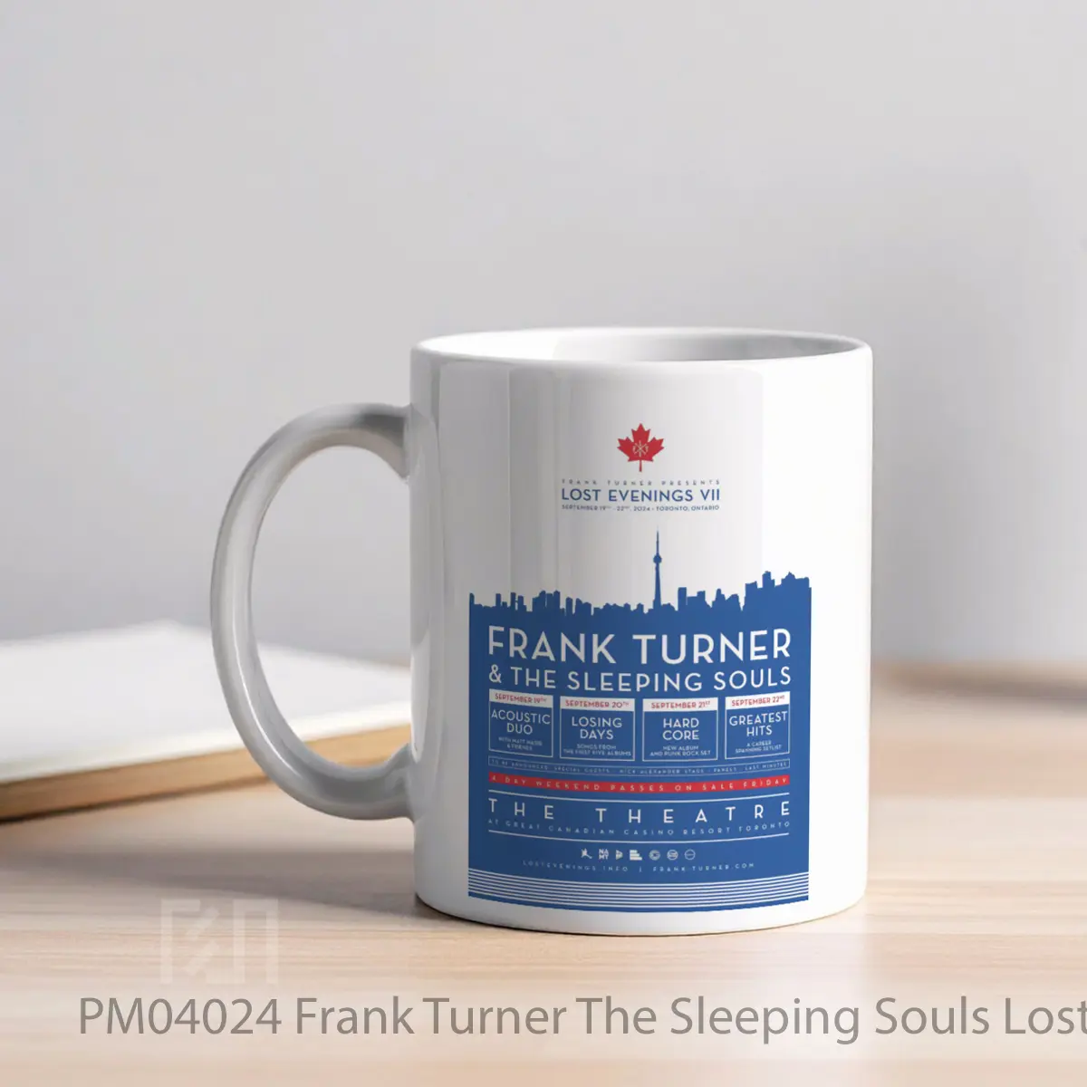 Mug Frank Turner The Sleeping Souls Lost Evenings Vii Toronto 2024 MPM04024 - All-side / Desain