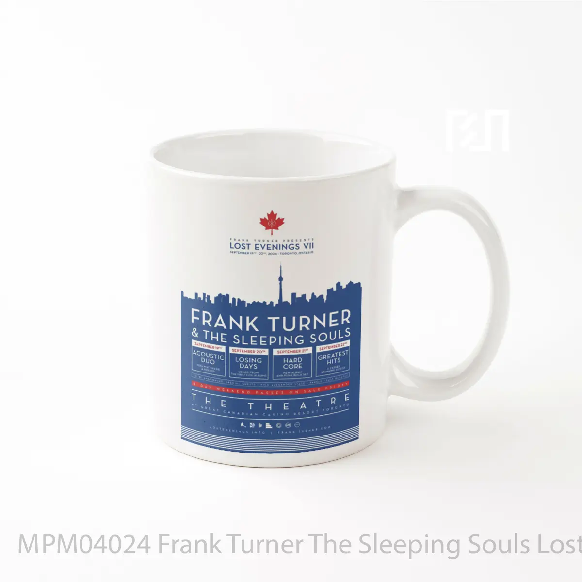 Mug Frank Turner The Sleeping Souls Lost Evenings Vii Toronto 2024 MPM04024