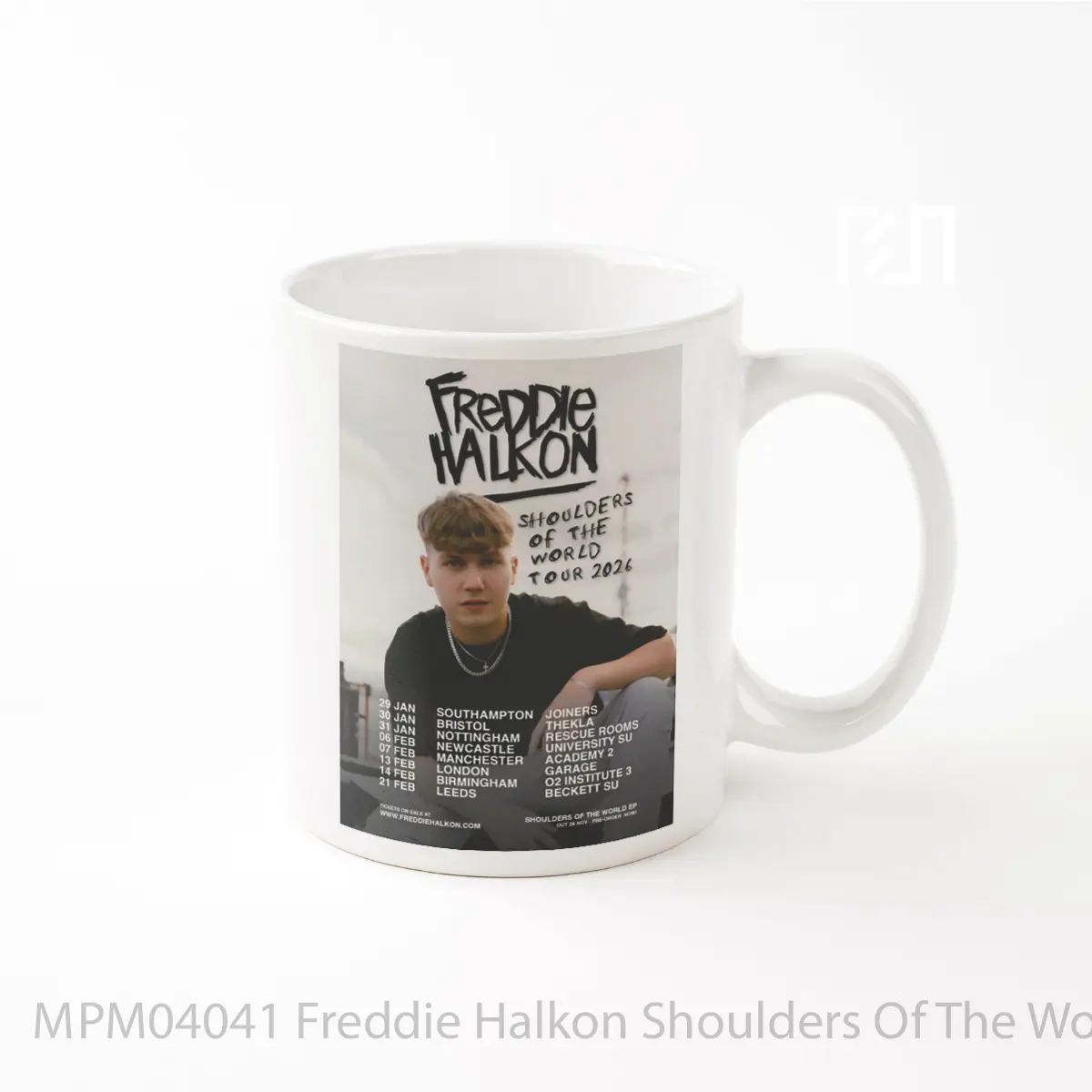 Mug Freddie Halkon Shoulders Of The World Uk Tour 2026 MPM04041