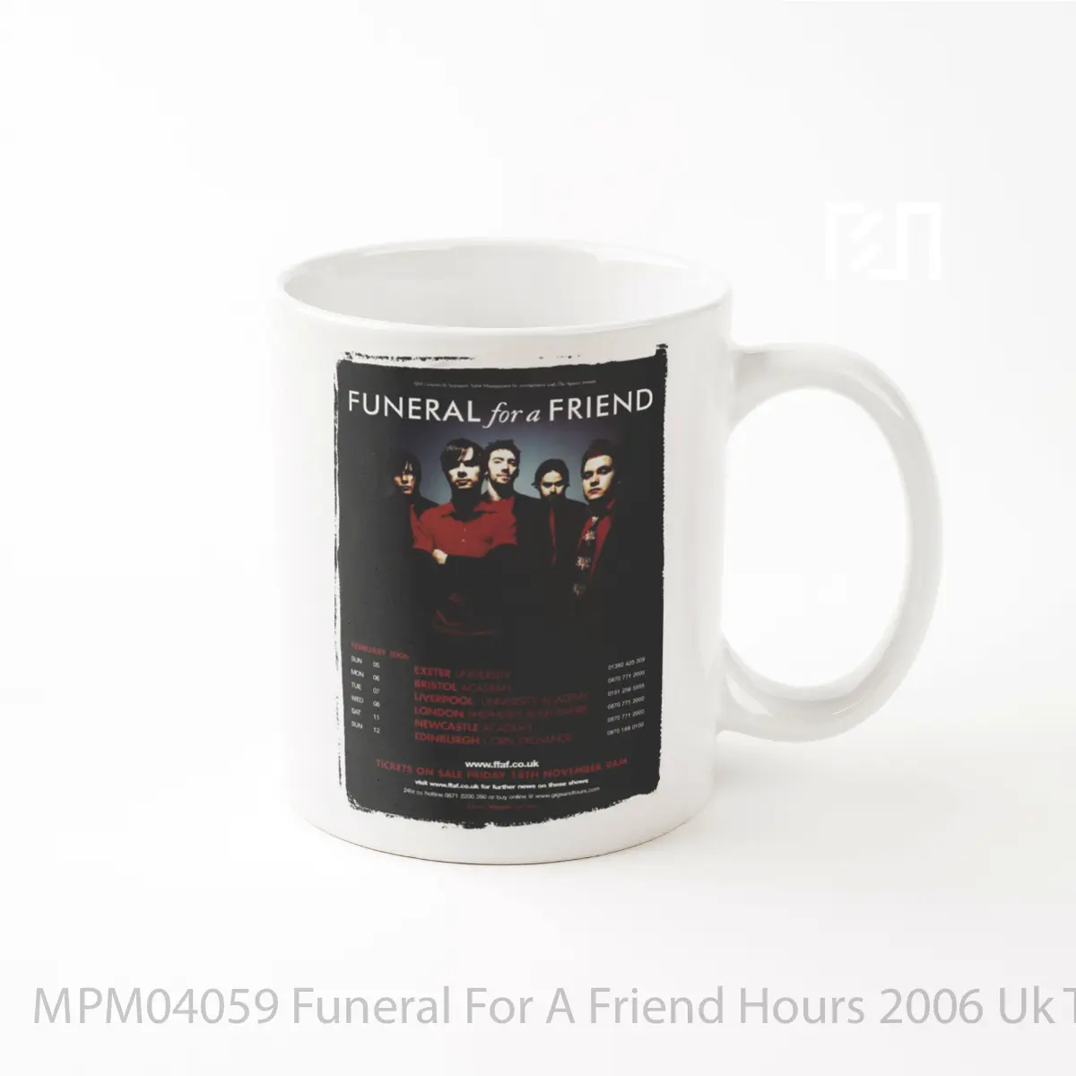 Mug Funeral For A Friend Hours 2006 Uk Tour MPM04059