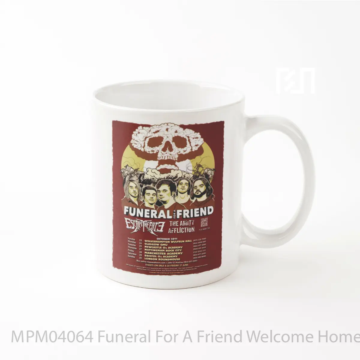 Mug Funeral For A Friend Welcome Home Armageddon 2011 MPM04064