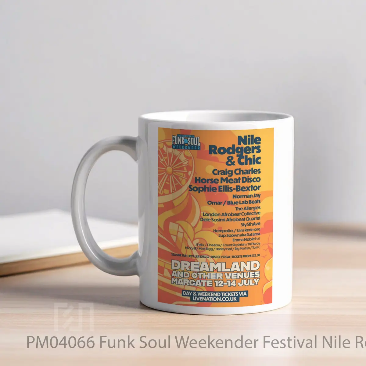 Mug Funk Soul Weekender Festival Nile Rodgers Chic Line Up MPM04066 - All-side / Desain