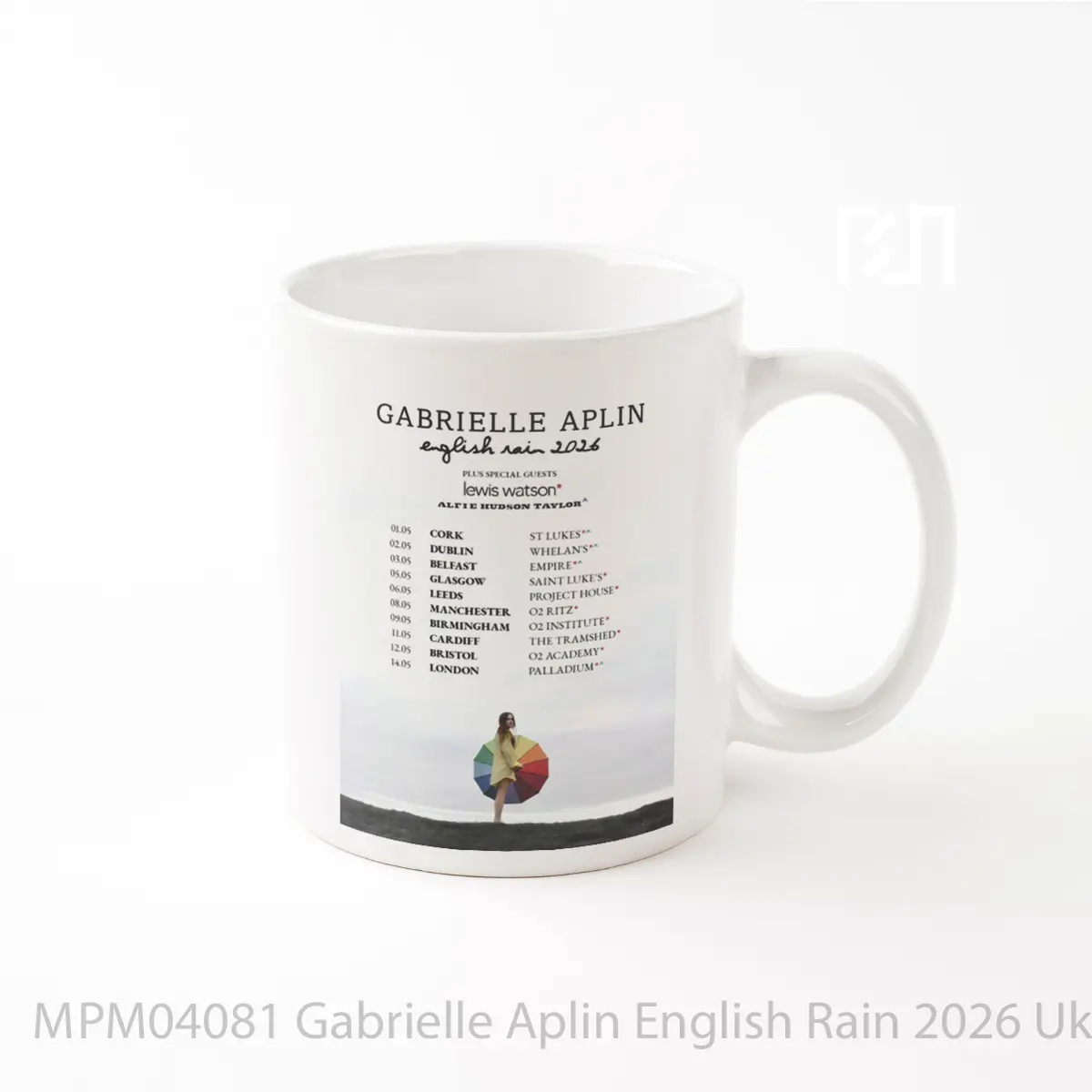 Mug Gabrielle Aplin English Rain 2026 Uk Ireland Tour MPM04081