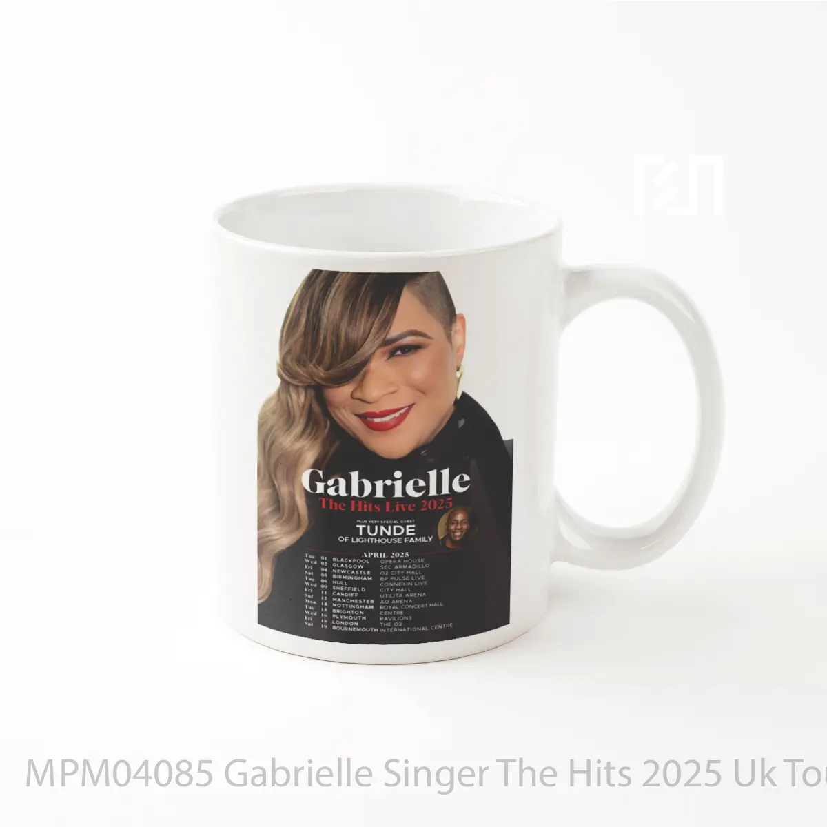 Mug Gabrielle Singer The Hits 2025 Uk Tour MPM04085