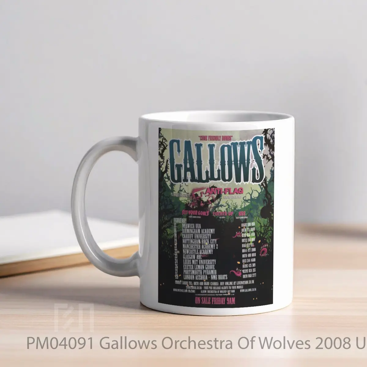Mug Gallows Orchestra Of Wolves 2008 Uk Tour Print MPM04091 - All-side / Desain