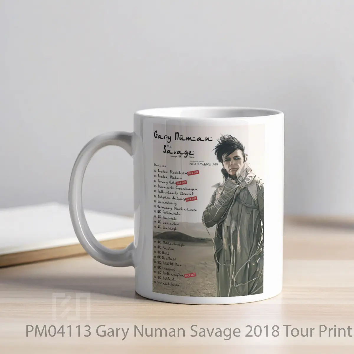 Mug Gary Numan Savage 2018 Tour Print MPM04113 - All-side / Desain