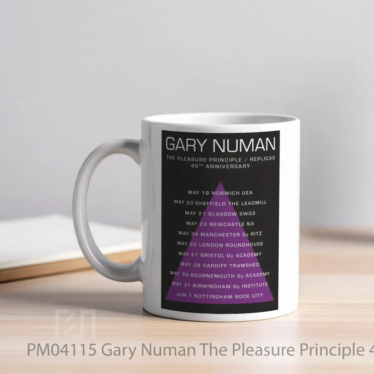 Mug Gary Numan The Pleasure Principle 45th Anniversary 2025 Uk Tour MPM04115 - All-side / Desain