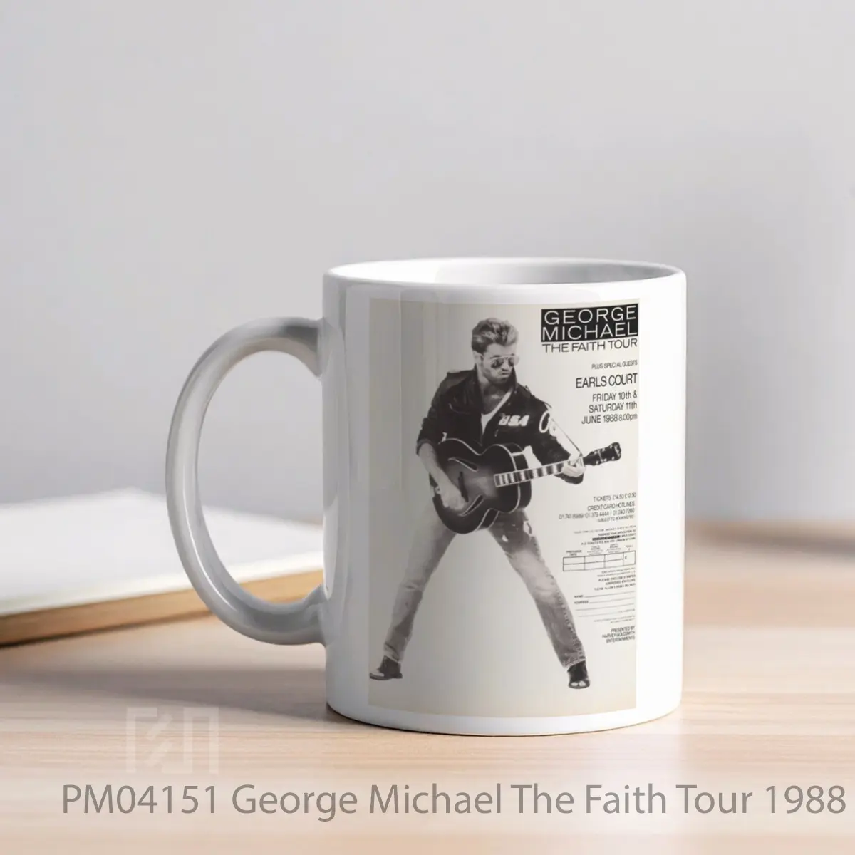 Mug George Michael The Faith Tour 1988 London MPM04151 - All-side / Desain