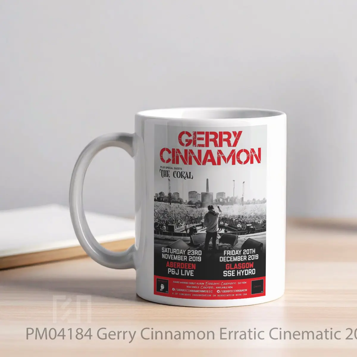 Mug Gerry Cinnamon Erratic Cinematic 2019 Scotland Tour MPM04184 - All-side / Desain